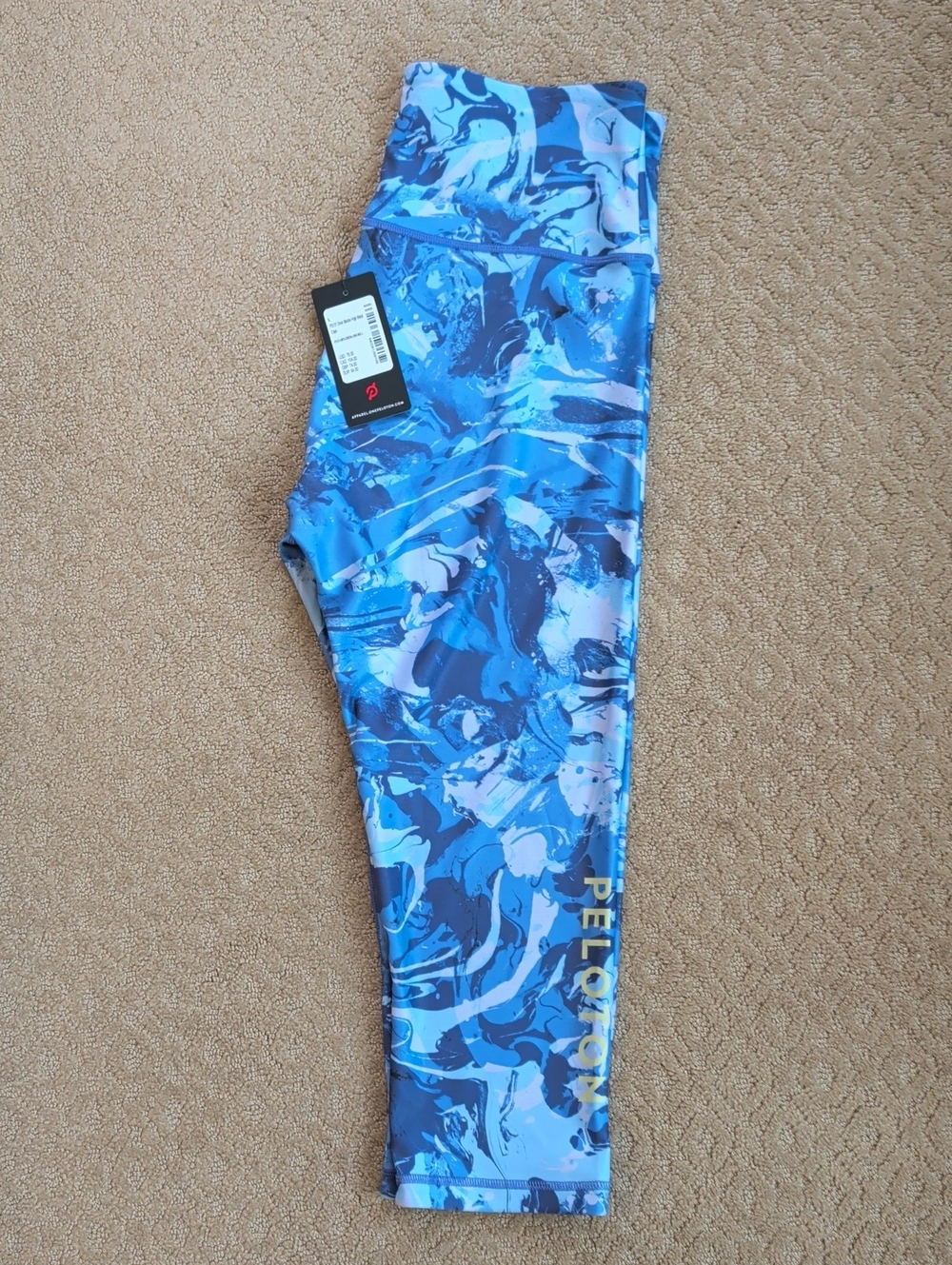 Peloton Women’s Blue Swirl High-Waist Jeggings